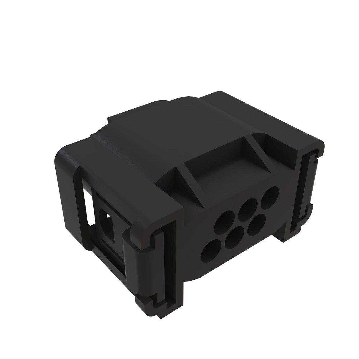 John Deere 57M7953: Tyco Black External Electrical Connector Assembly, 6 Cavities