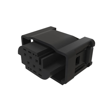 John Deere 57M7953: Tyco Black External Electrical Connector Assembly, 6 Cavities