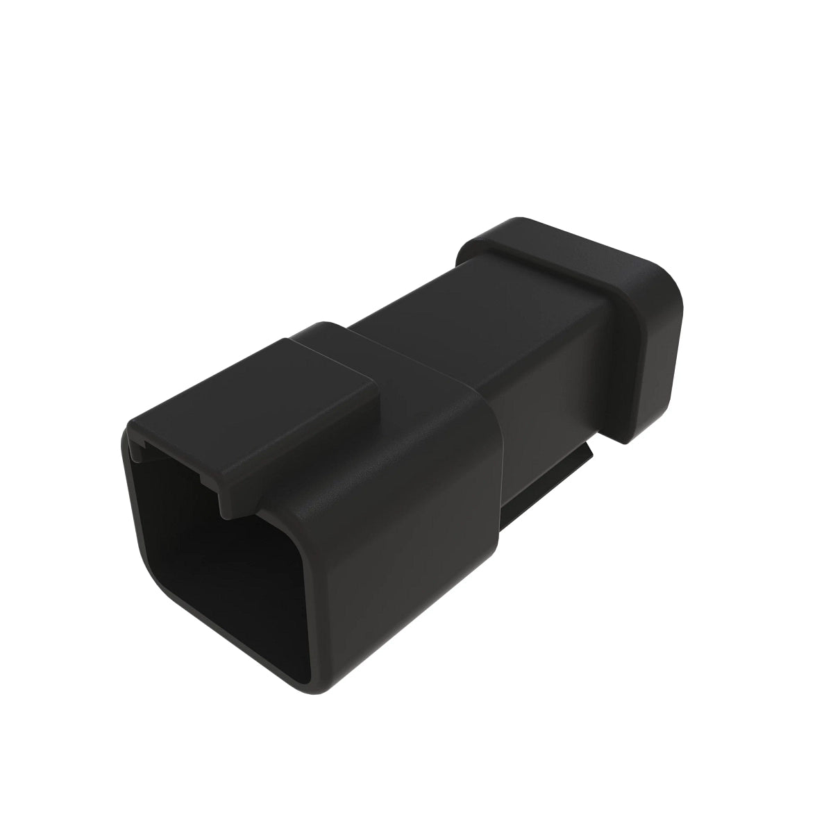 John Deere 57M8017: Black External Electrical Connector Housing, 4 Cavities