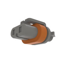 John Deere 57M8128:  Gray External Electrical Connector Assembly, 2 Cavities