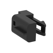 John Deere 57M8270:  Black External Electrical Connector Housing, 3 Cavities