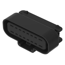 John Deere 57M8279: Black External Electrical Connector Housing, 16 Cavities