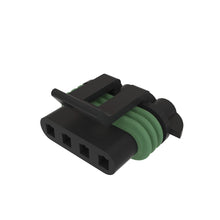 John Deere 57M8416: Black External Electrical Connector Housing, 4 Cavities