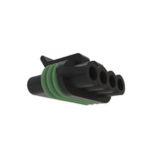 John Deere 57M8416: Black External Electrical Connector Housing, 4 Cavities