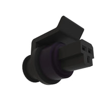 John Deere 57M8557:  Black External Electrical Connector Housing, 3 Cavities