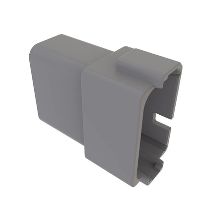 John Deere 57M8786: Gray External Electrical Connector Housing, 12 Cavities