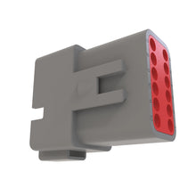 John Deere 57M8786: Gray External Electrical Connector Housing, 12 Cavities
