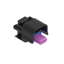 John Deere 57M8924:  Black External Electrical Connector Housing, 2 Cavities
