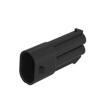 John Deere 57M8958:  Black Internal Electrical Connector Housing, 2 Cavities