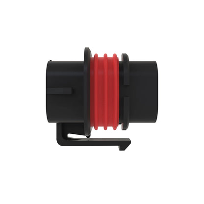 John Deere 57M8988: Red Internal Electrical Connector Housing, 6 Cavities