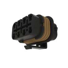 John Deere 57M8990: Brown Internal Electrical Connector Housing, 6 Cavities