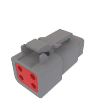 John Deere 57M9076: Gray Plastic Electrical Connector Housing
