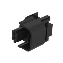 John Deere 57M9210: Black External Electrical Connector Housing, 2 Cavities