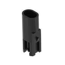 John Deere 57M9222: Black Internal Electrical Connector Housing, 2 Cavities