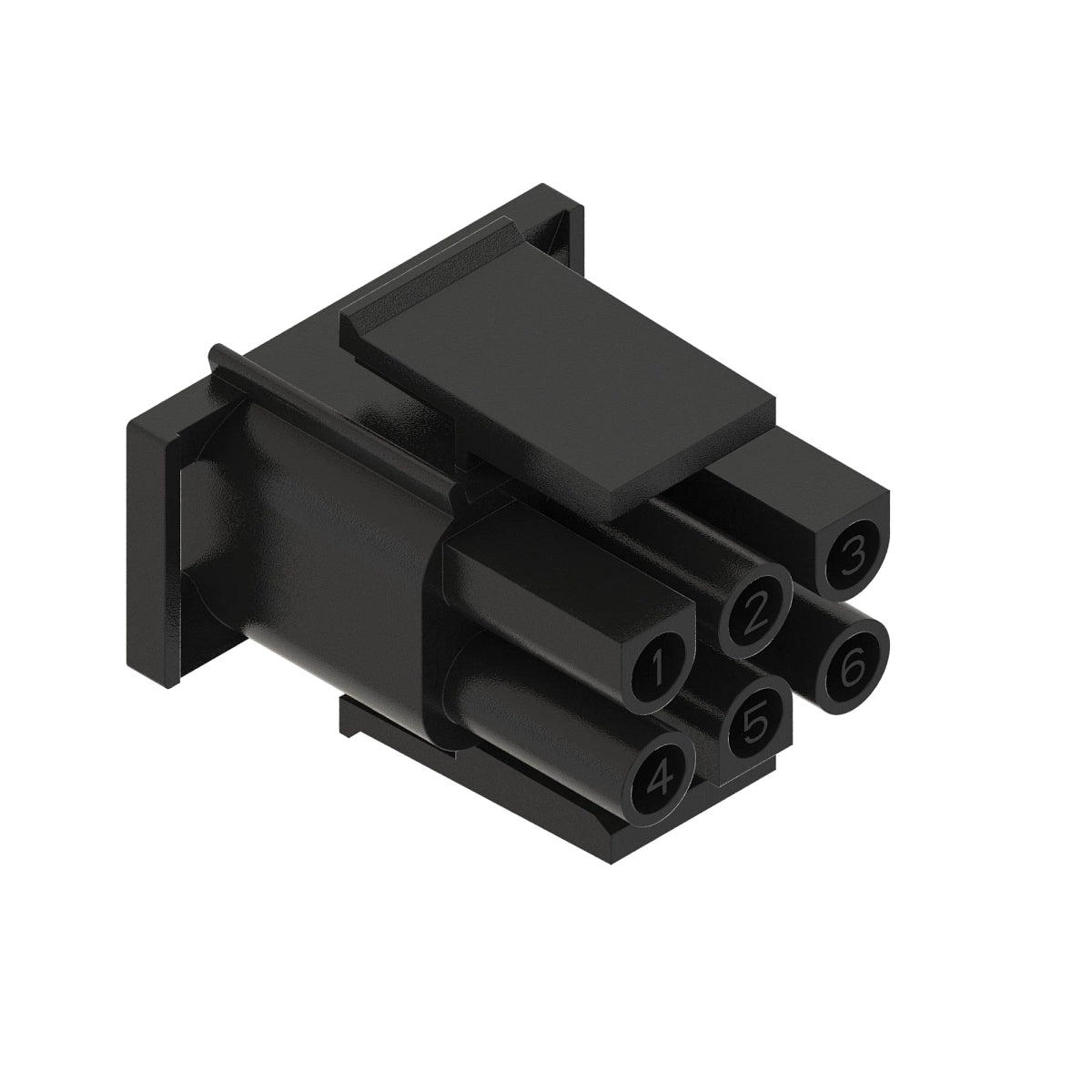 John Deere 57M9364: Electrical Connector Housing, Cavities 6