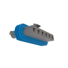 John Deere 57M9406:  Black External Electrical Connector, 6 Cavities
