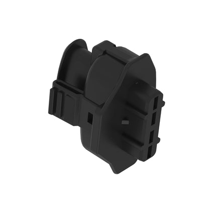 John Deere 57M9498: Bosch Black Electrical Connector Housing, 4 Cavities