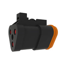 John Deere 57M9652:  Black Internal Electrical Connector Terminal, 3 Cavities