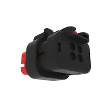 John Deere 57M9742: Red Electrical Connector Housing, 4 Cavities