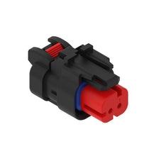 John Deere 57M9772:  Red Electrical Connector Housing, 2 Cavities