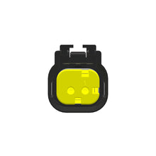 John Deere 57M9774: Yellow Electrical Connector Housing, 2 Cavities