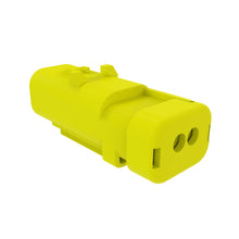 John Deere 57M9778:  Yellow Electrical Connector Housing, Cavities 2