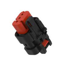 John Deere 57M9781:  Gray Electrical Connector Housing, 3 Cavities