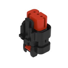 John Deere 57M9781: Gray Electrical Connector Housing, 3 Cavities