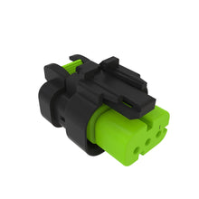John Deere 57M9783: Green Electrical Connector Housing, 3 Cavities