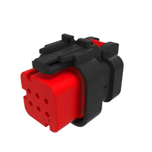 John Deere 57M9787: Gray Electrical Connector Housing, 6 Cavities