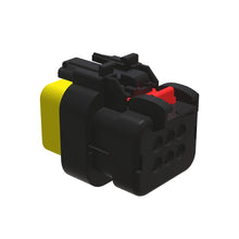 John Deere 57M9788: Yellow Electrical Connector Housing, 6 Cavities