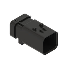 John Deere 57M9790:  Gray Electrical Connector Housing, 6 Cavities