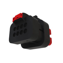 John Deere 57M9792:  Red Electrical Connector Housing, 8 Cavities