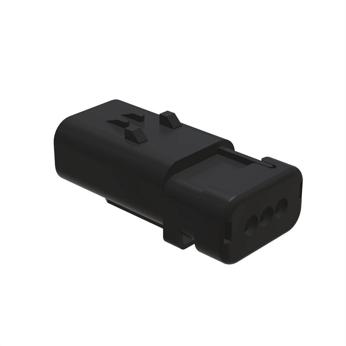John Deere 57M9815: Yellow Electrical Connector Housing, Cavities 3