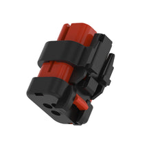 John Deere 57M9817: Red Electrical Connector Housing, 4 Cavities