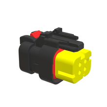 John Deere 57M9819: Yellow Electrical Connector Housing, Cavities 4