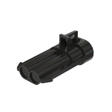 John Deere 57M9960:  Black Internal Electrical Connector Housing, 2 Cavities