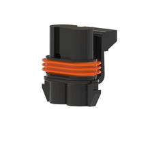 John Deere 57M9961: Black External Electrical Connector Housing, 2 Cavities