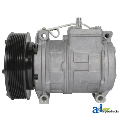 John Deere A-AH169875: Air Conditioner Compressor with Clutch, 12 Volt