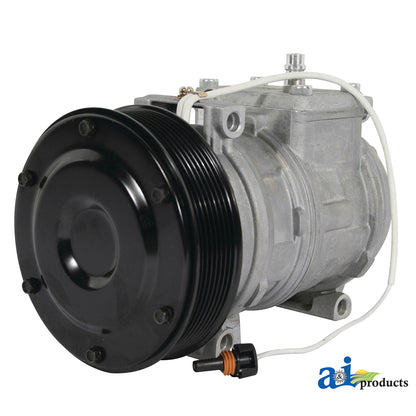 John Deere A-AH169875: Air Conditioner Compressor with Clutch, 12 Volt