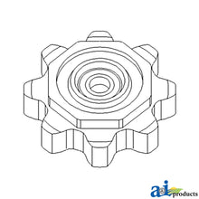 John Deere A-AH231386: Lower Idler Sprocket