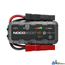 NOCO BOOST HD A-GB70: Lithium Jump Starter, 12 Volts, 2000 Amperes