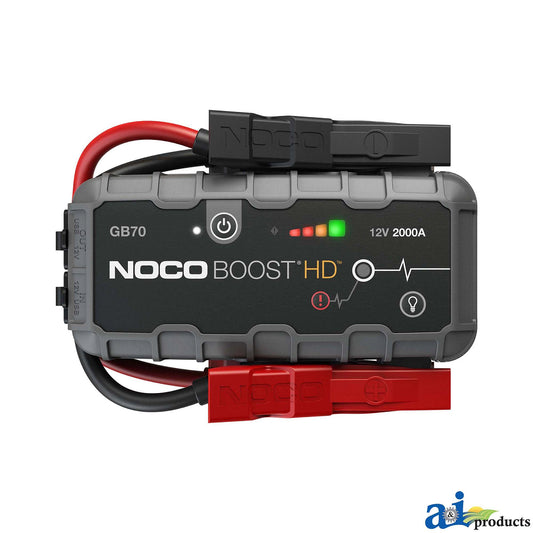 NOCO BOOST HD A-GB70: Lithium Jump Starter, 12 Volts, 2000 Amperes