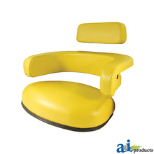 John Deere A-TY26545:  Yellow Vinyl Deluxe Seat Kit
