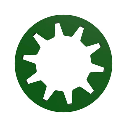 John Deere A57195: High Rate Meter Roller Green Fine-Tuning Ring