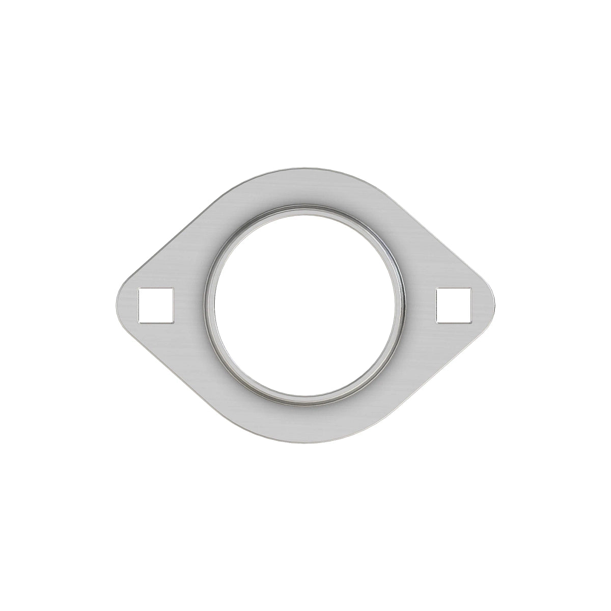 John Deere A72617: 2-Hole Pressed Flanged Bearing Housing