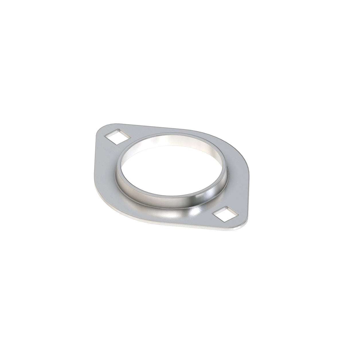 John Deere A72617: 2-Hole Pressed Flanged Bearing Housing