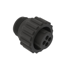 John Deere AE44392:  Black Electrical Connector Assembly, 4 Cavities