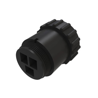 John Deere AE44929: Black Electrical Connector Assembly, 3 Cavities