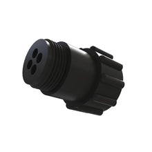 John Deere AE44932:  Black Electrical Connector, 4 Cavities